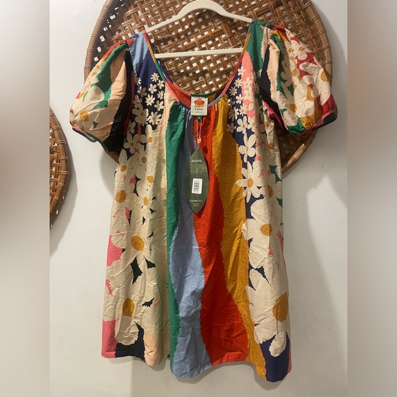 Farm Rio | NWT- Super Fun Daisy Mini Dress | XL - Picture 5 of 13